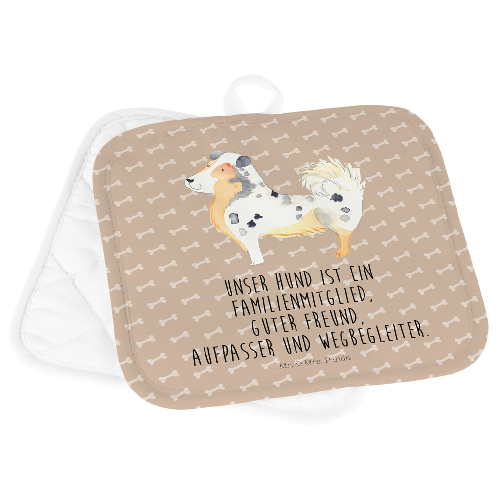 2er Set Topflappen  Australien Shepherd Topflappen, Topfuntersetzer, Ofenhandschuh, Topflappen Set, Topflappen lustig, Topflappen mit Spruch, Hund, Hundemotiv, Haustier, Hunderasse, Tierliebhaber, Hundebesitzer, Sprüche, Australien Shepherd, Shepherd, Hundeliebe, Familienhund, Spruch