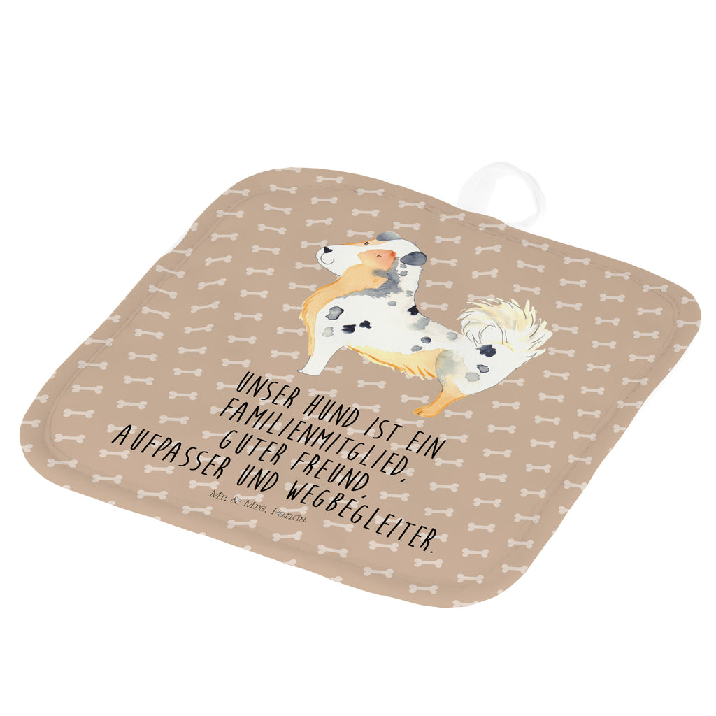 2er Set Topflappen  Australien Shepherd Topflappen, Topfuntersetzer, Ofenhandschuh, Topflappen Set, Topflappen lustig, Topflappen mit Spruch, Hund, Hundemotiv, Haustier, Hunderasse, Tierliebhaber, Hundebesitzer, Sprüche, Australien Shepherd, Shepherd, Hundeliebe, Familienhund, Spruch
