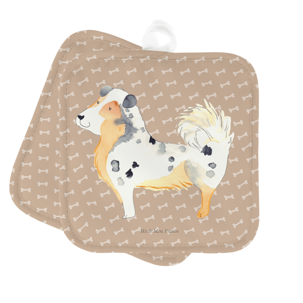 2er Set Topflappen  Australien Shepherd Topflappen, Topfuntersetzer, Ofenhandschuh, Topflappen Set, Topflappen lustig, Topflappen mit Spruch, Hund, Hundemotiv, Haustier, Hunderasse, Tierliebhaber, Hundebesitzer, Sprüche, Australien Shepherd, Shepherd, Hundeliebe, Familienhund, Spruch