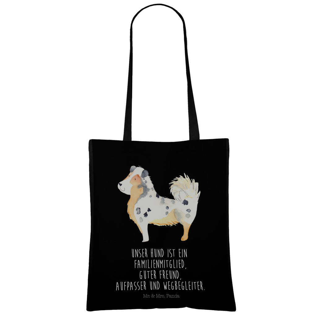 Tragetasche Australien Shepherd Beuteltasche, Beutel, Einkaufstasche, Jutebeutel, Stoffbeutel, Hund, Hundemotiv, Haustier, Hunderasse, Tierliebhaber, Hundebesitzer, Sprüche, Australien Shepherd, Shepherd, Hundeliebe, Familienhund, Spruch