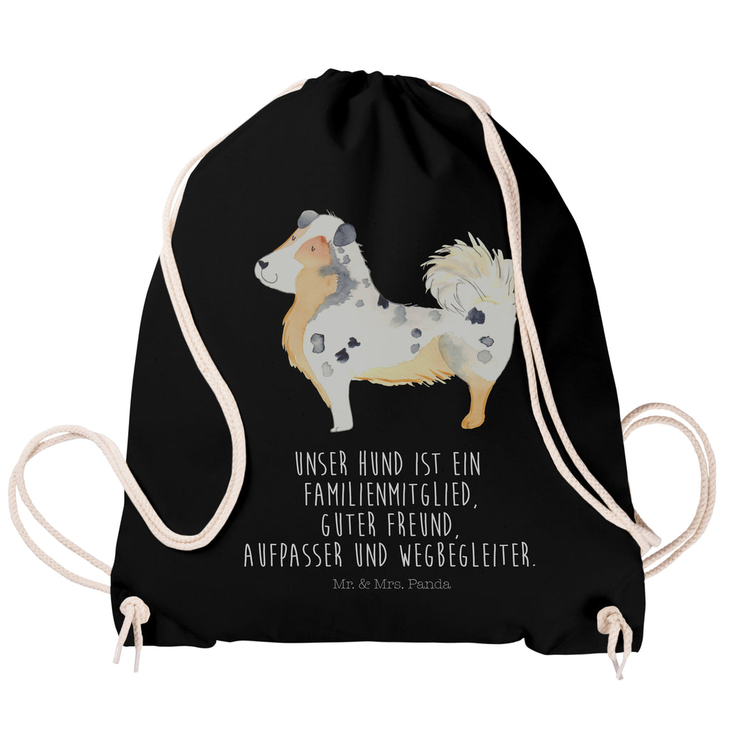 Sportbeutel Australien Shepherd Turnbeutel, Beutel, Sporttasche, Tasche, Stoffbeutel, Hund, Hundemotiv, Haustier, Hunderasse, Tierliebhaber, Hundebesitzer, Sprüche, Australien Shepherd, Shepherd, Hundeliebe, Familienhund, Spruch