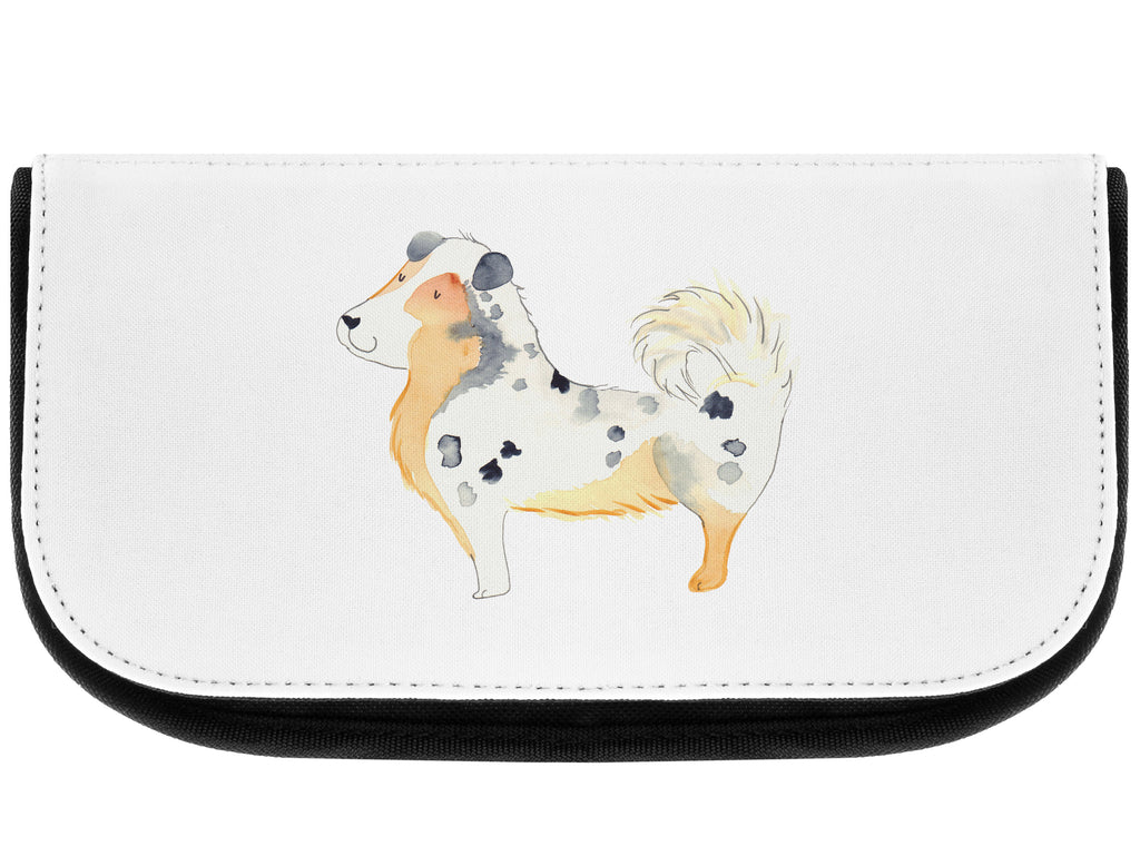 Kosmetiktasche Australien Shepherd Kosmetikbeutel, Kulturtasche, Kulturbeutel, Schminktasche, Make-Up Tasche, Hund, Hundemotiv, Haustier, Hunderasse, Tierliebhaber, Hundebesitzer, Sprüche, Australien Shepherd, Shepherd, Hundeliebe, Familienhund, Spruch