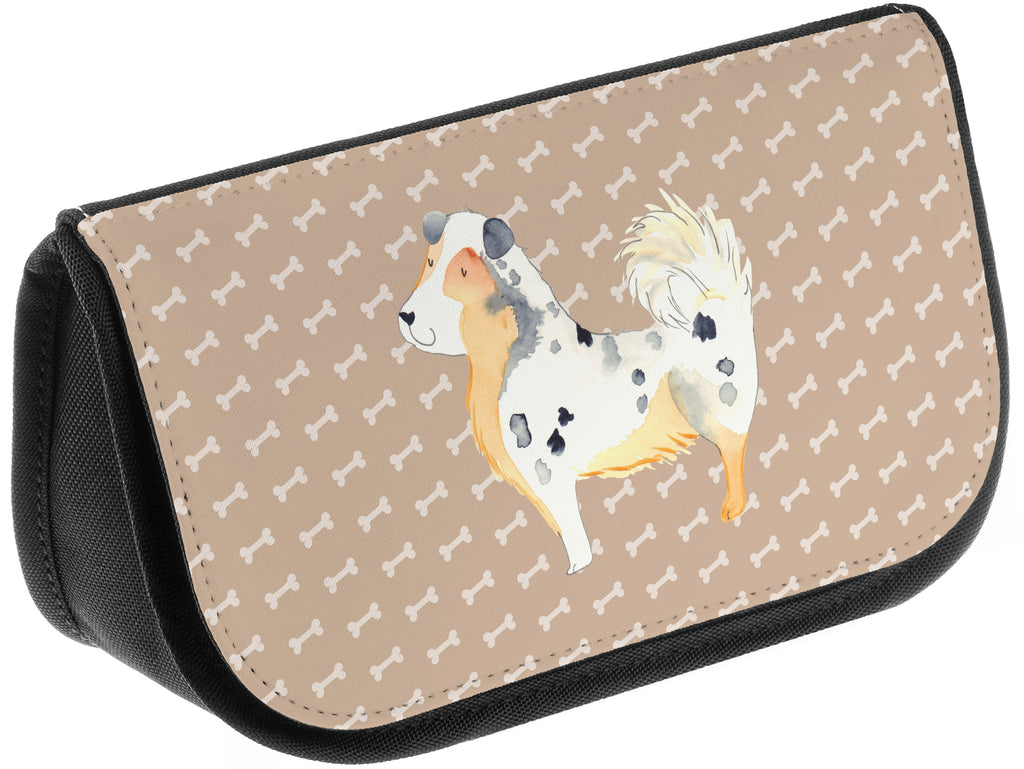 Kosmetiktasche Australien Shepherd Kosmetikbeutel, Kulturtasche, Kulturbeutel, Schminktasche, Make-Up Tasche, Hund, Hundemotiv, Haustier, Hunderasse, Tierliebhaber, Hundebesitzer, Sprüche, Australien Shepherd, Shepherd, Hundeliebe, Familienhund, Spruch