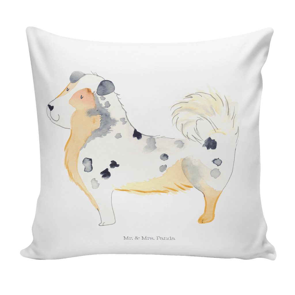 40x40 Kissen Australien Shepherd Kissenhülle, Kopfkissen, Sofakissen, Dekokissen, Motivkissen, Hund, Hundemotiv, Haustier, Hunderasse, Tierliebhaber, Hundebesitzer, Sprüche, Australien Shepherd, Shepherd, Hundeliebe, Familienhund, Spruch