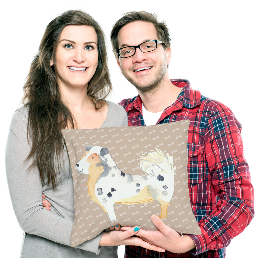 40x40 Kissen Australien Shepherd Kissenhülle, Kopfkissen, Sofakissen, Dekokissen, Motivkissen, Hund, Hundemotiv, Haustier, Hunderasse, Tierliebhaber, Hundebesitzer, Sprüche, Australien Shepherd, Shepherd, Hundeliebe, Familienhund, Spruch