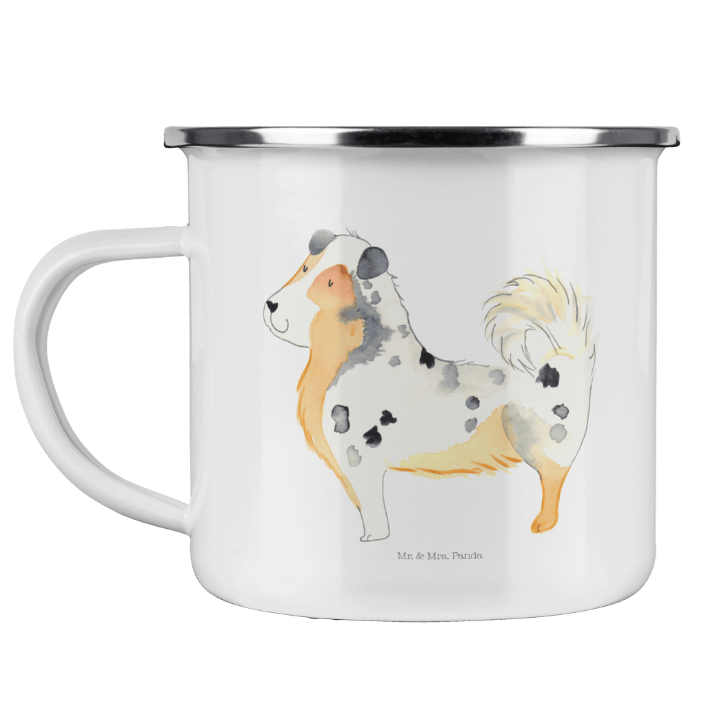 Camping Emaille Tasse Australien Shepherd Campingtasse, Trinkbecher, Metalltasse, Outdoor Tasse, Emaille Trinkbecher, Blechtasse Outdoor, Emaille Campingbecher, Edelstahl Trinkbecher, Metalltasse für Camping, Kaffee Blechtasse, Camping Tasse Metall, Hund, Hundemotiv, Haustier, Hunderasse, Tierliebhaber, Hundebesitzer, Sprüche, Australien Shepherd, Shepherd, Hundeliebe, Familienhund, Spruch