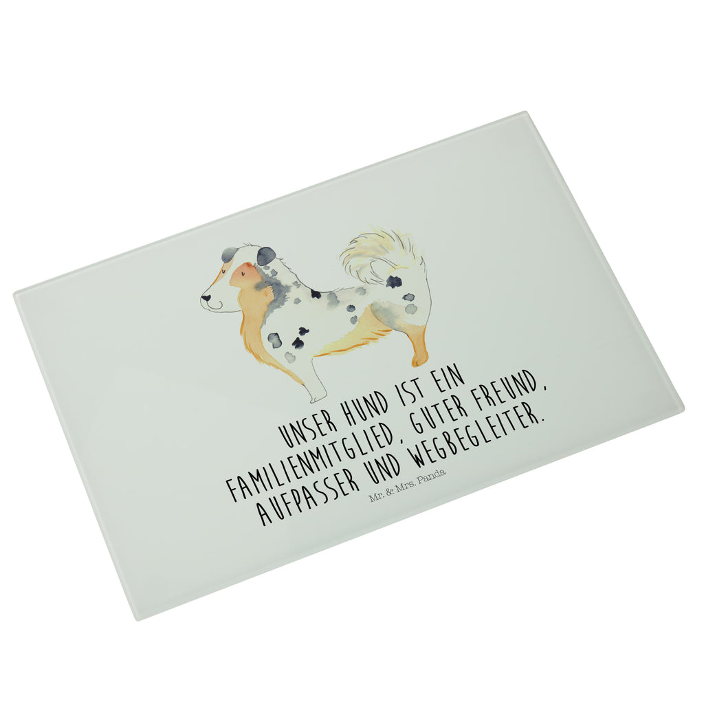 Medium Glas Schneidbrett Australien Shepherd Glasschneidebrett, Schneidebrett, Hund, Hundemotiv, Haustier, Hunderasse, Tierliebhaber, Hundebesitzer, Sprüche, Australien Shepherd, Shepherd, Hundeliebe, Familienhund, Spruch
