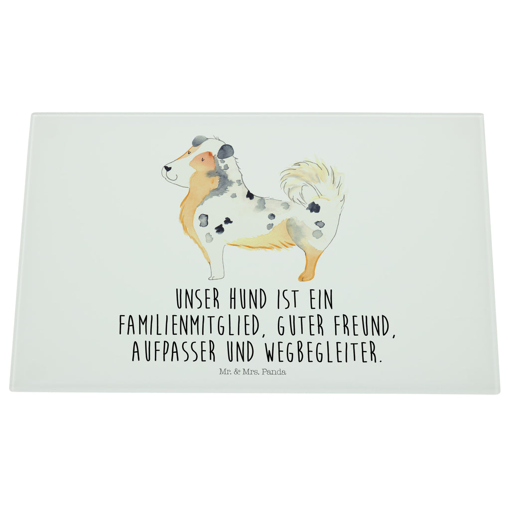Medium Glas Schneidbrett Australien Shepherd Glasschneidebrett, Schneidebrett, Hund, Hundemotiv, Haustier, Hunderasse, Tierliebhaber, Hundebesitzer, Sprüche, Australien Shepherd, Shepherd, Hundeliebe, Familienhund, Spruch