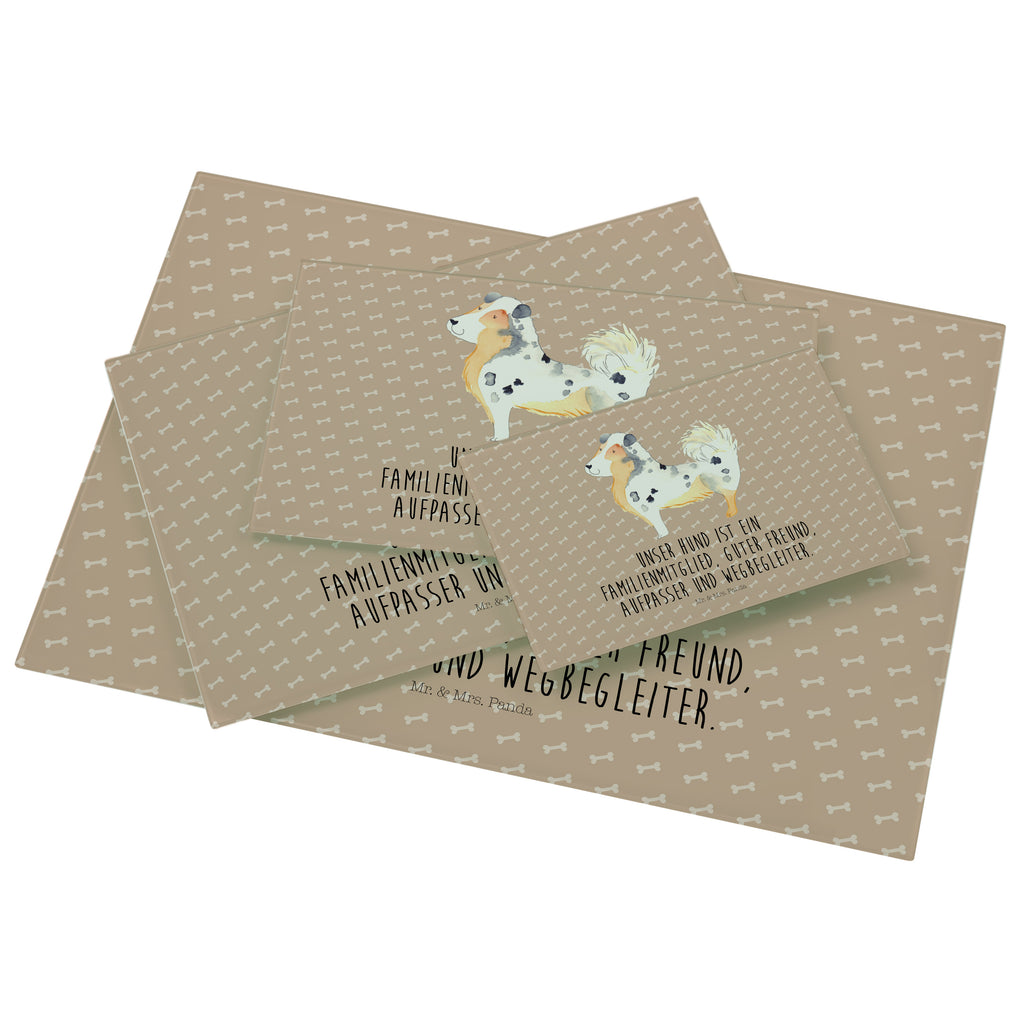 Medium Glas Schneidbrett Australien Shepherd Glasschneidebrett, Schneidebrett, Hund, Hundemotiv, Haustier, Hunderasse, Tierliebhaber, Hundebesitzer, Sprüche, Australien Shepherd, Shepherd, Hundeliebe, Familienhund, Spruch