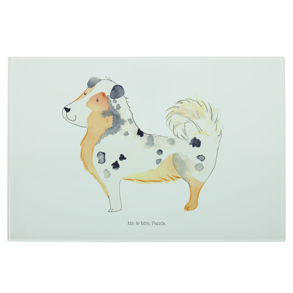 Medium Glas Schneidbrett Australien Shepherd Glasschneidebrett, Schneidebrett, Hund, Hundemotiv, Haustier, Hunderasse, Tierliebhaber, Hundebesitzer, Sprüche, Australien Shepherd, Shepherd, Hundeliebe, Familienhund, Spruch