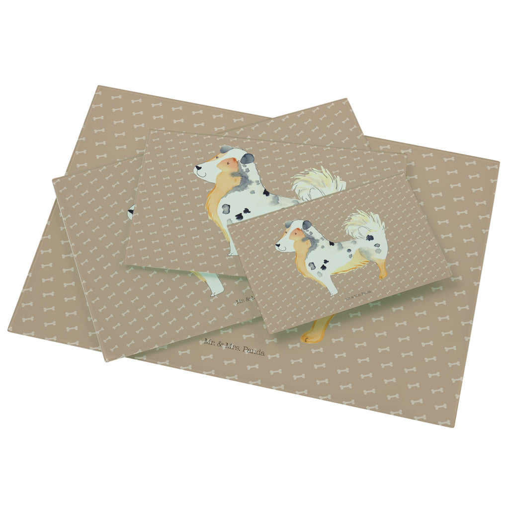 Medium Glas Schneidbrett Australien Shepherd Glasschneidebrett, Schneidebrett, Hund, Hundemotiv, Haustier, Hunderasse, Tierliebhaber, Hundebesitzer, Sprüche, Australien Shepherd, Shepherd, Hundeliebe, Familienhund, Spruch
