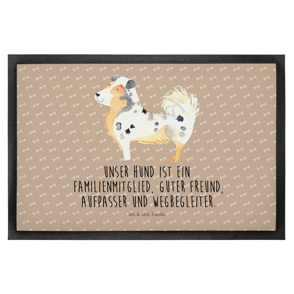 Fußmatte Australien Shepherd Australien Shepherd, Hund, Shepherd, Hundeliebe, Familienhund, Spruch, Sprüche Türvorleger, Schmutzmatte, Fußabtreter, Matte, Schmutzfänger, Fußabstreifer, Schmutzfangmatte, Türmatte, Motivfußmatte,  Haustürmatte, Vorleger  Hund, Hundemotiv, Haustier, Hunderasse, Tierliebhaber, Hundebesitzer, Sprüche
