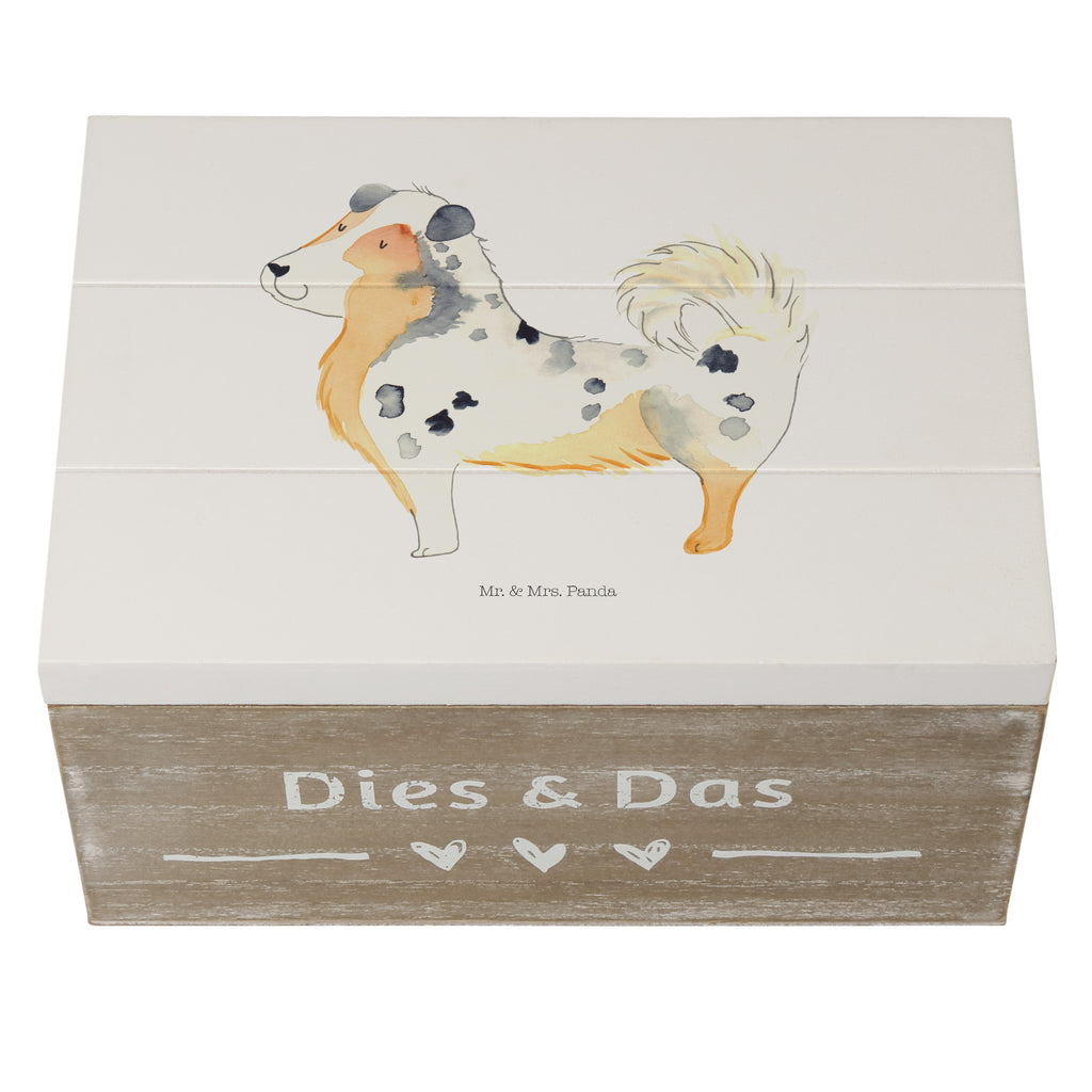 Holzkiste Australien Shepherd Holzkiste, Kiste, Schatzkiste, Truhe, Schatulle, XXL, Erinnerungsbox, Erinnerungskiste, Dekokiste, Aufbewahrungsbox, Hund, Hundemotiv, Haustier, Hunderasse, Tierliebhaber, Hundebesitzer, Sprüche, Australien Shepherd, Shepherd, Hundeliebe, Familienhund, Spruch