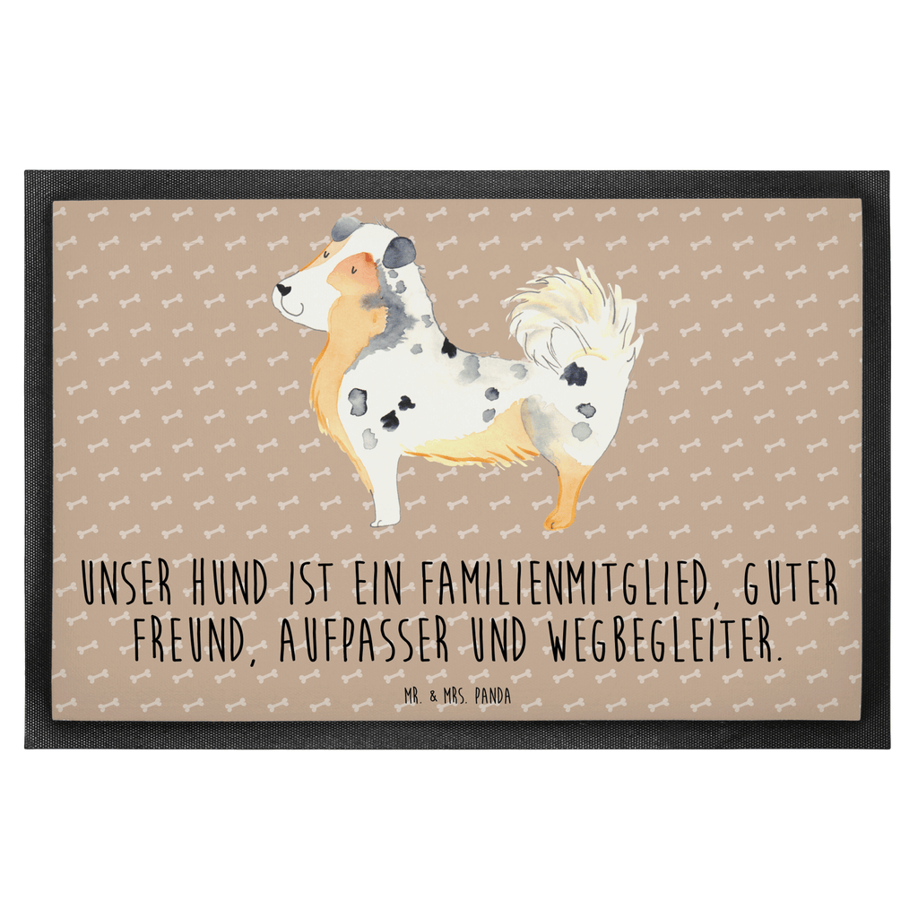 Fußmatte Australien Shepherd Australien Shepherd, Hund, Shepherd, Hundeliebe, Familienhund, Spruch, Sprüche Türvorleger, Schmutzmatte, Fußabtreter, Matte, Schmutzfänger, Fußabstreifer, Schmutzfangmatte, Türmatte, Motivfußmatte,  Haustürmatte, Vorleger  Hund, Hundemotiv, Haustier, Hunderasse, Tierliebhaber, Hundebesitzer, Sprüche