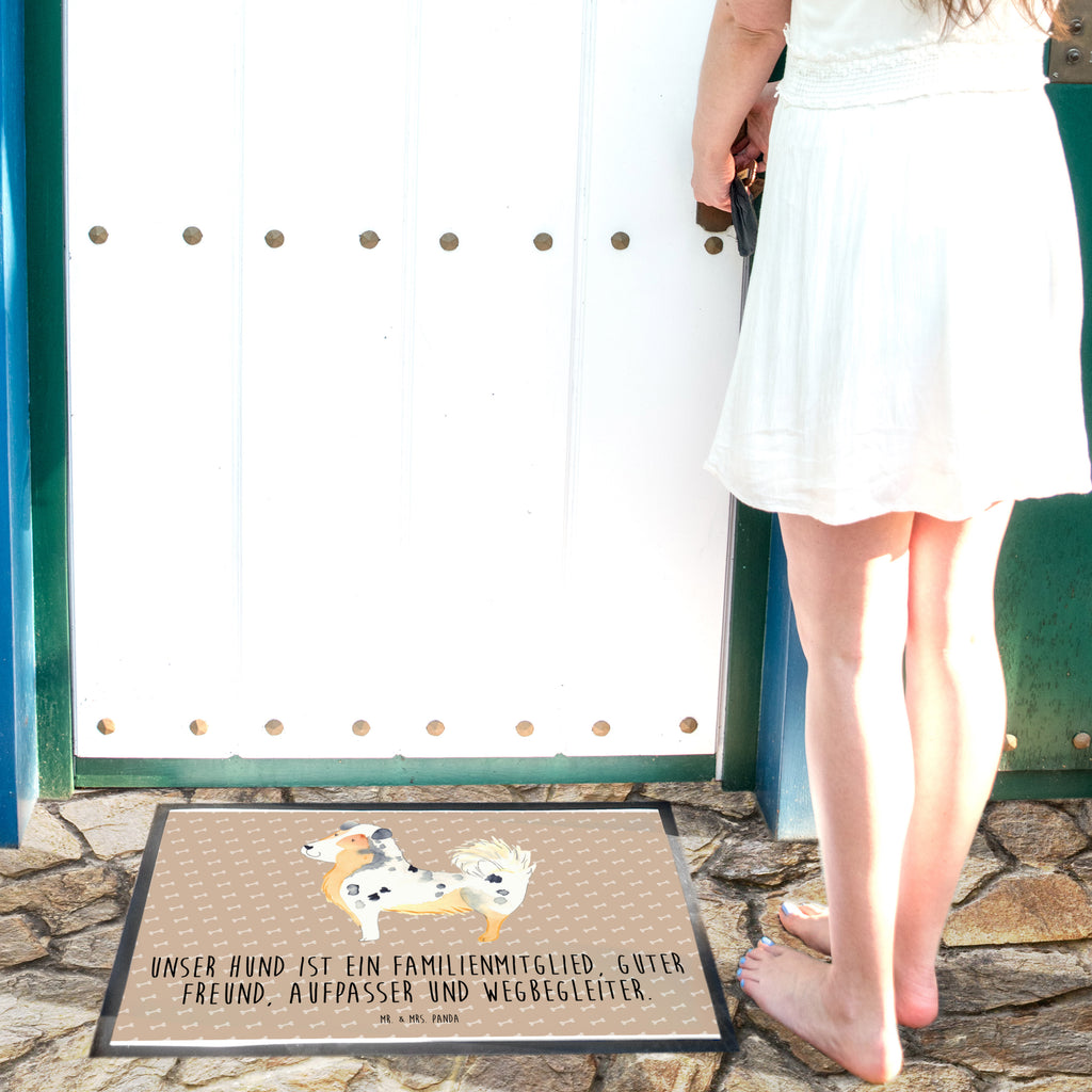 Fußmatte Australien Shepherd Australien Shepherd, Hund, Shepherd, Hundeliebe, Familienhund, Spruch, Sprüche Türvorleger, Schmutzmatte, Fußabtreter, Matte, Schmutzfänger, Fußabstreifer, Schmutzfangmatte, Türmatte, Motivfußmatte,  Haustürmatte, Vorleger  Hund, Hundemotiv, Haustier, Hunderasse, Tierliebhaber, Hundebesitzer, Sprüche