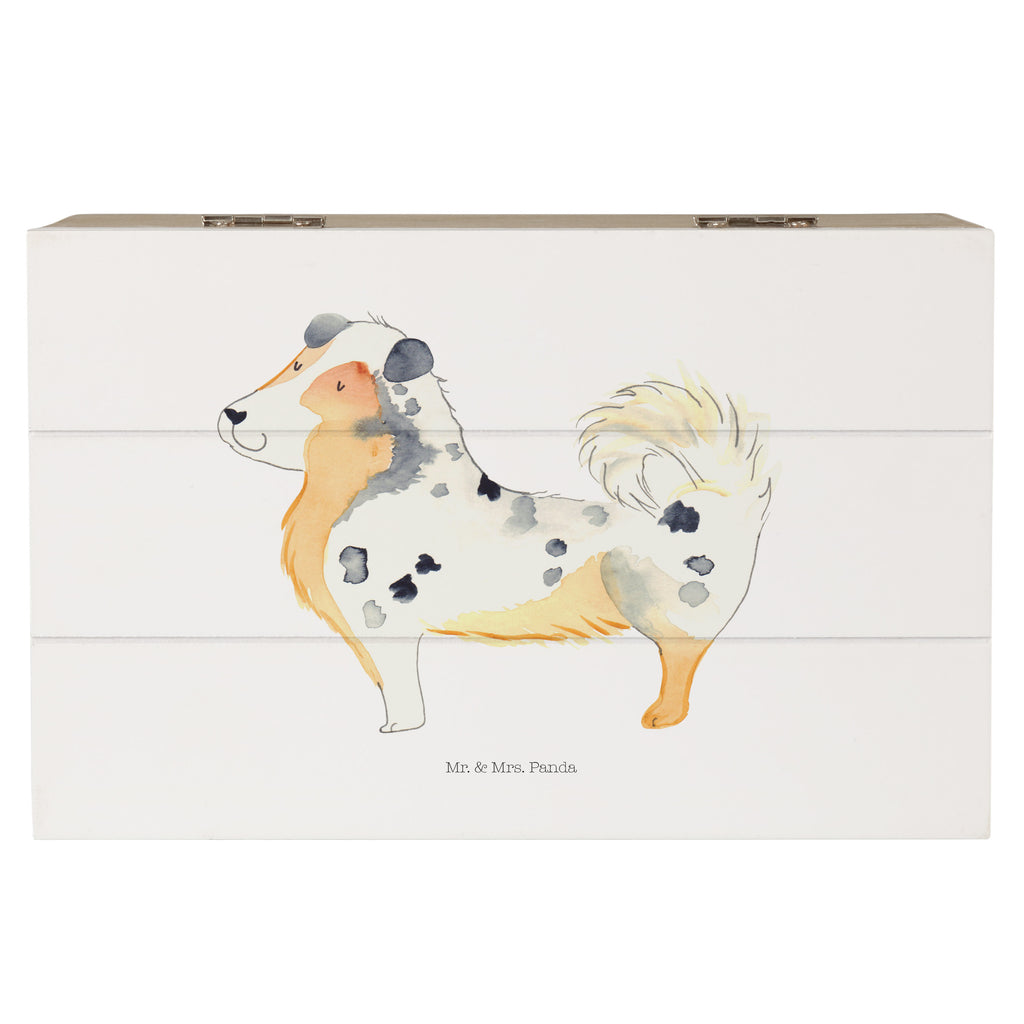 Holzkiste Australien Shepherd Holzkiste, Kiste, Schatzkiste, Truhe, Schatulle, XXL, Erinnerungsbox, Erinnerungskiste, Dekokiste, Aufbewahrungsbox, Hund, Hundemotiv, Haustier, Hunderasse, Tierliebhaber, Hundebesitzer, Sprüche, Australien Shepherd, Shepherd, Hundeliebe, Familienhund, Spruch