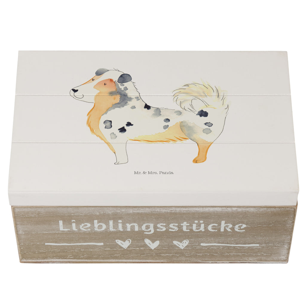 Holzkiste Australien Shepherd Holzkiste, Kiste, Schatzkiste, Truhe, Schatulle, XXL, Erinnerungsbox, Erinnerungskiste, Dekokiste, Aufbewahrungsbox, Hund, Hundemotiv, Haustier, Hunderasse, Tierliebhaber, Hundebesitzer, Sprüche, Australien Shepherd, Shepherd, Hundeliebe, Familienhund, Spruch