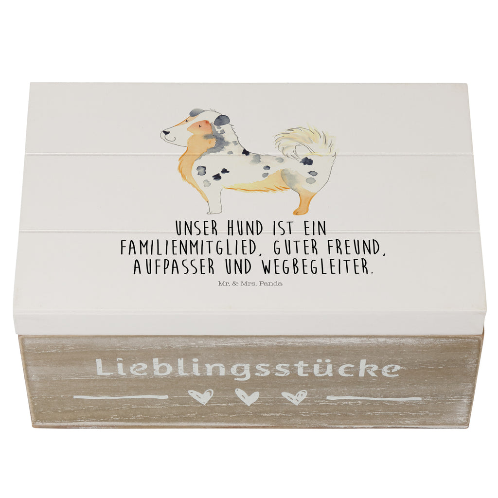 Holzkiste Australien Shepherd Holzkiste, Kiste, Schatzkiste, Truhe, Schatulle, XXL, Erinnerungsbox, Erinnerungskiste, Dekokiste, Aufbewahrungsbox, Hund, Hundemotiv, Haustier, Hunderasse, Tierliebhaber, Hundebesitzer, Sprüche, Australien Shepherd, Shepherd, Hundeliebe, Familienhund, Spruch