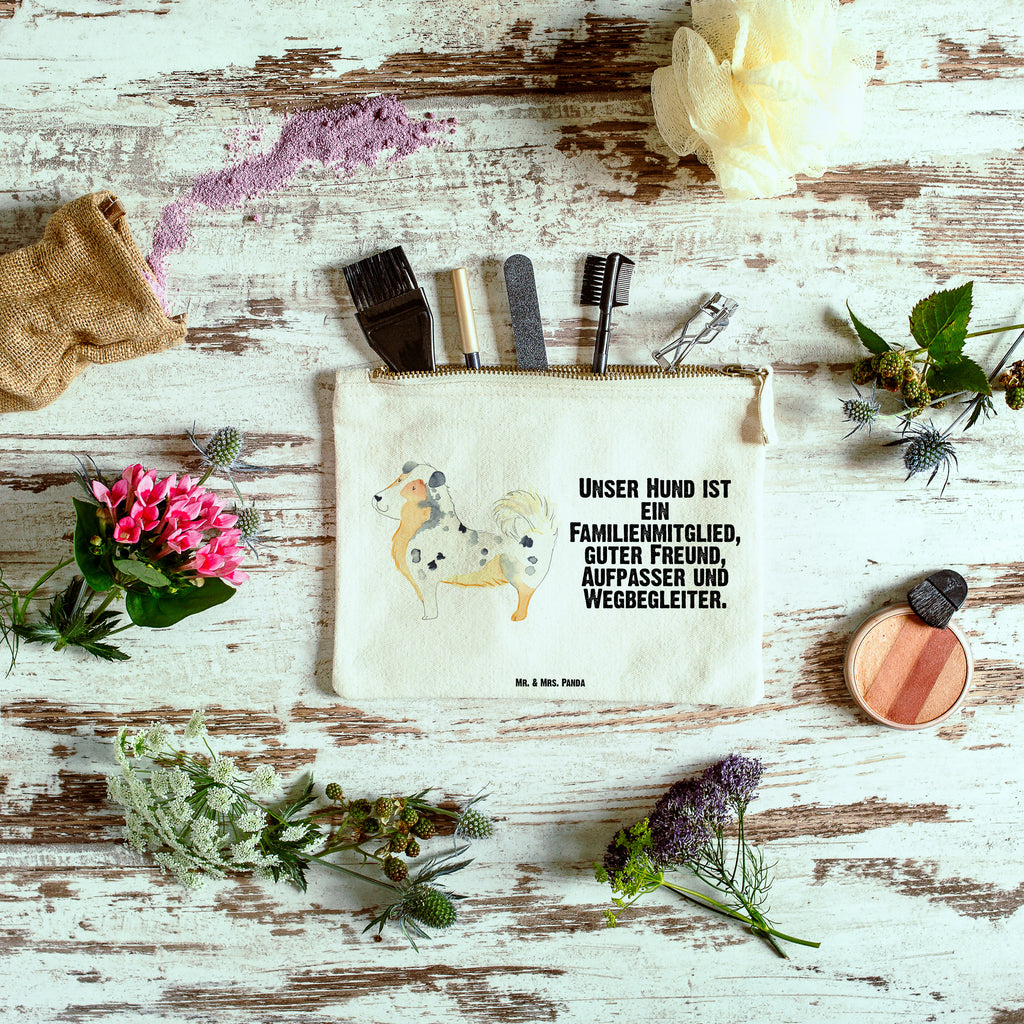 Schminktasche Australien Shepherd Schminktasche, Kosmetiktasche, Kosmetikbeutel, Stiftemäppchen, Etui, Federmappe, Makeup, XXL, Schminketui, Kosmetiketui, Schlamperetui, Hund, Hundemotiv, Haustier, Hunderasse, Tierliebhaber, Hundebesitzer, Sprüche, Australien Shepherd, Shepherd, Hundeliebe, Familienhund, Spruch