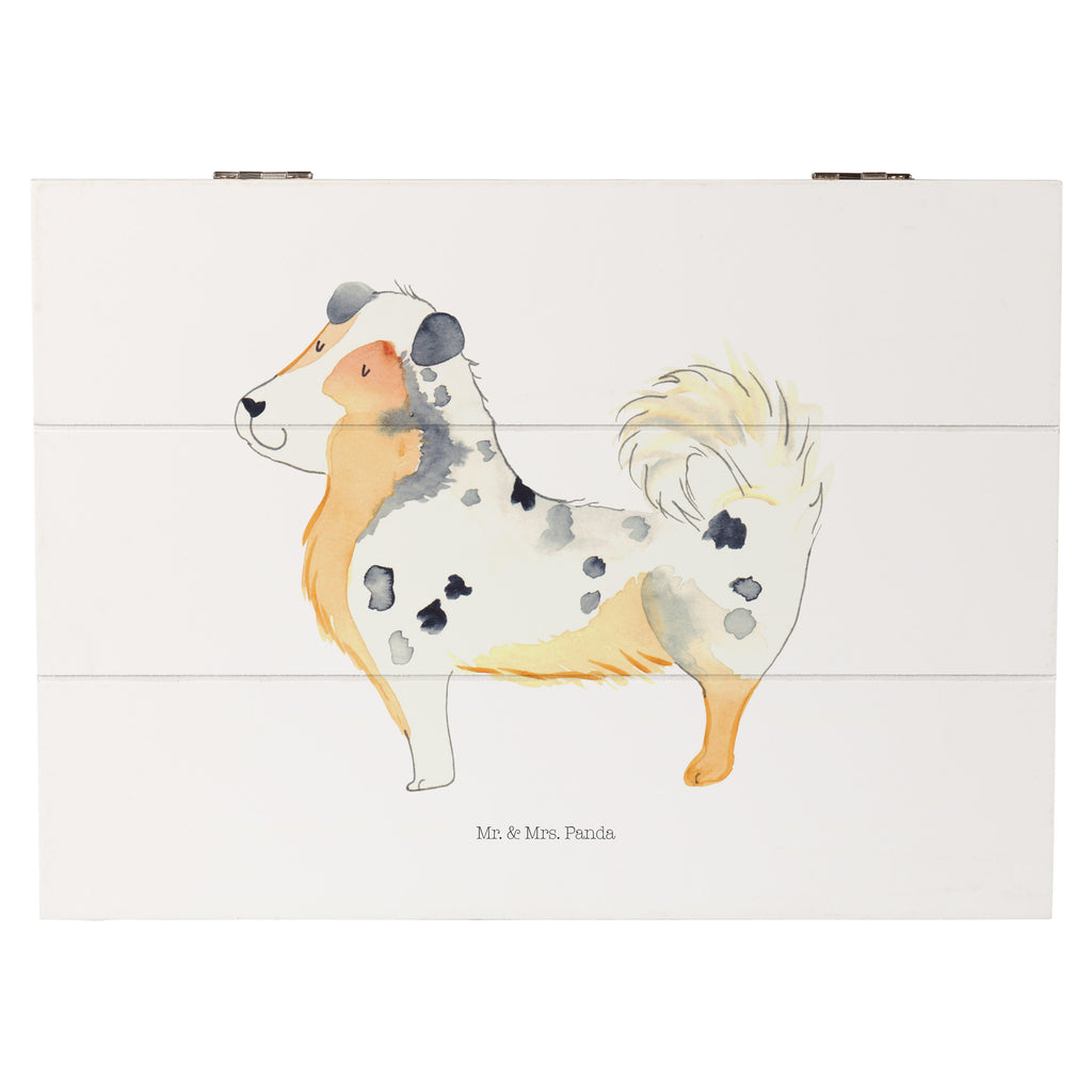 Holzkiste Australien Shepherd Holzkiste, Kiste, Schatzkiste, Truhe, Schatulle, XXL, Erinnerungsbox, Erinnerungskiste, Dekokiste, Aufbewahrungsbox, Hund, Hundemotiv, Haustier, Hunderasse, Tierliebhaber, Hundebesitzer, Sprüche, Australien Shepherd, Shepherd, Hundeliebe, Familienhund, Spruch