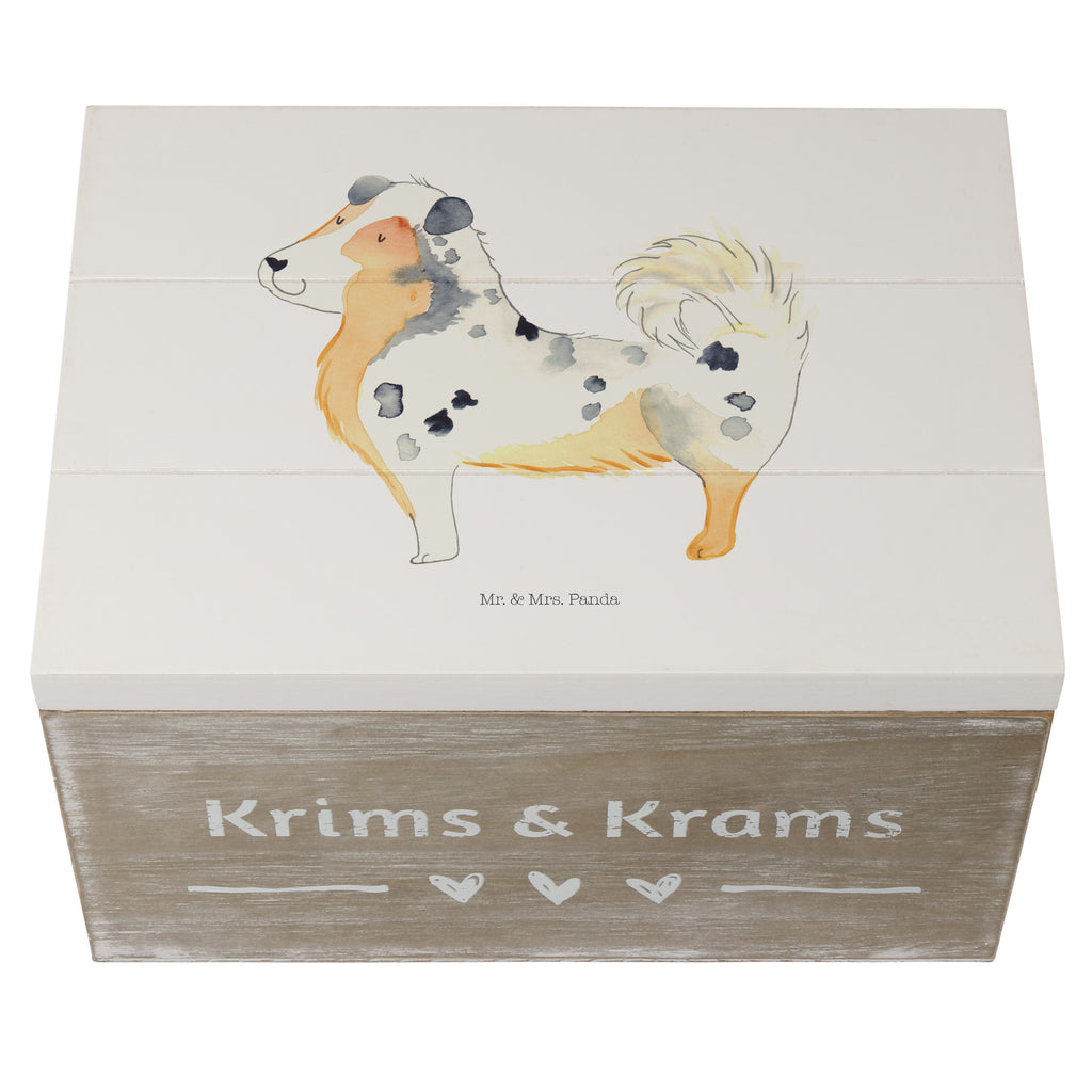 Holzkiste Australien Shepherd Holzkiste, Kiste, Schatzkiste, Truhe, Schatulle, XXL, Erinnerungsbox, Erinnerungskiste, Dekokiste, Aufbewahrungsbox, Hund, Hundemotiv, Haustier, Hunderasse, Tierliebhaber, Hundebesitzer, Sprüche, Australien Shepherd, Shepherd, Hundeliebe, Familienhund, Spruch