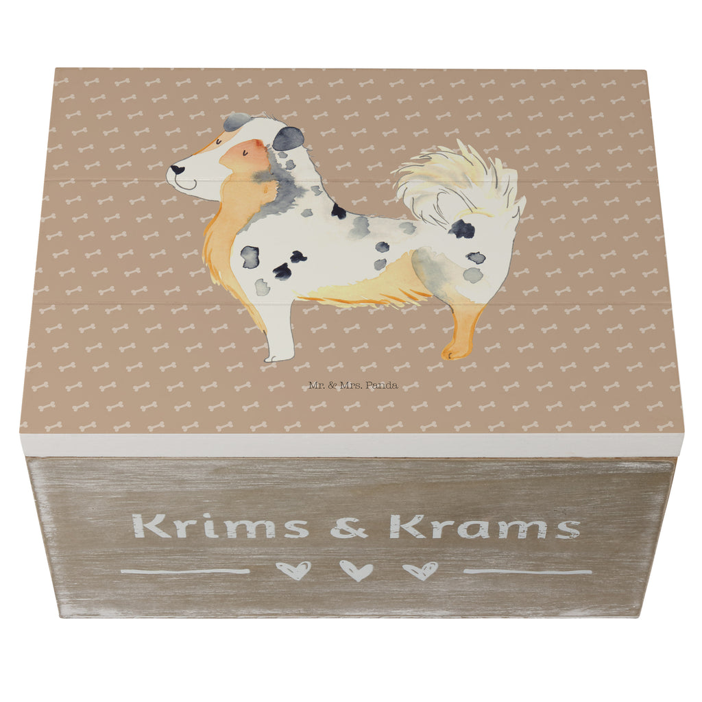 Holzkiste Australien Shepherd Holzkiste, Kiste, Schatzkiste, Truhe, Schatulle, XXL, Erinnerungsbox, Erinnerungskiste, Dekokiste, Aufbewahrungsbox, Hund, Hundemotiv, Haustier, Hunderasse, Tierliebhaber, Hundebesitzer, Sprüche, Australien Shepherd, Shepherd, Hundeliebe, Familienhund, Spruch