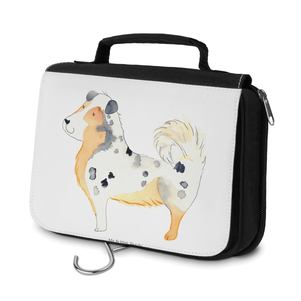 Kulturbeutel Australien Shepherd Kulturbeutel, Zum Aufhängen, Waschtasche, Kosmetiktasche, Damen, Herren, Aufbewahrungstasche, Schminktasche, Kosmetikbeutel, Organizer, Kulturtasche, Schminkutensil, Hund, Hundemotiv, Haustier, Hunderasse, Tierliebhaber, Hundebesitzer, Sprüche, Australien Shepherd, Shepherd, Hundeliebe, Familienhund, Spruch