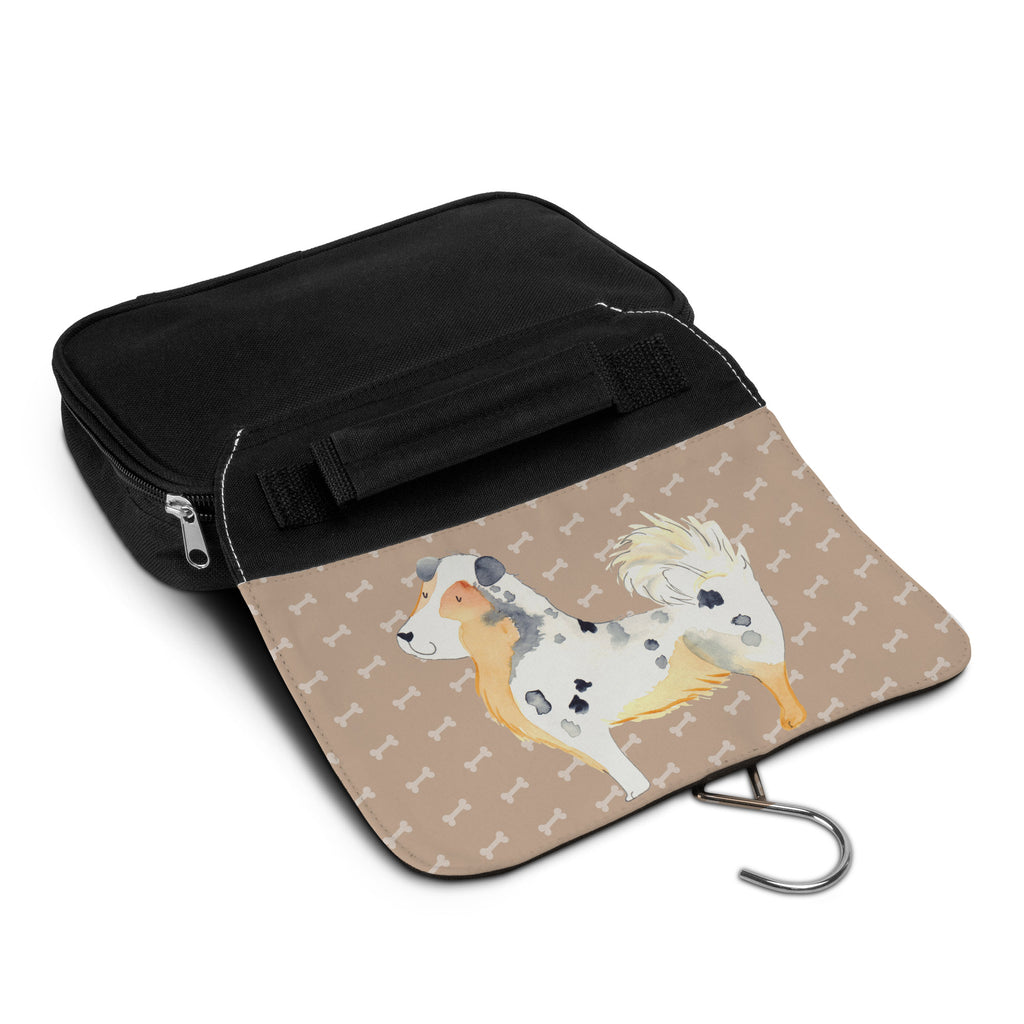 Kulturbeutel Australien Shepherd Kulturbeutel, Zum Aufhängen, Waschtasche, Kosmetiktasche, Damen, Herren, Aufbewahrungstasche, Schminktasche, Kosmetikbeutel, Organizer, Kulturtasche, Schminkutensil, Hund, Hundemotiv, Haustier, Hunderasse, Tierliebhaber, Hundebesitzer, Sprüche, Australien Shepherd, Shepherd, Hundeliebe, Familienhund, Spruch