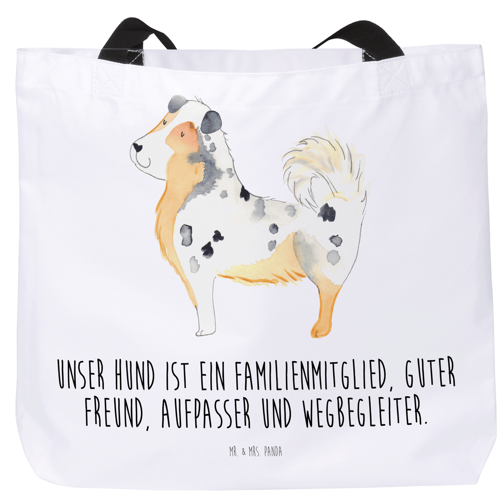 Shopper Australien Shepherd Beutel, Einkaufstasche, Tasche, Strandtasche, Einkaufsbeutel, Shopper, Schultasche, Freizeittasche, Tragebeutel, Schulbeutel, Alltagstasche, Hund, Hundemotiv, Haustier, Hunderasse, Tierliebhaber, Hundebesitzer, Sprüche, Australien Shepherd, Shepherd, Hundeliebe, Familienhund, Spruch
