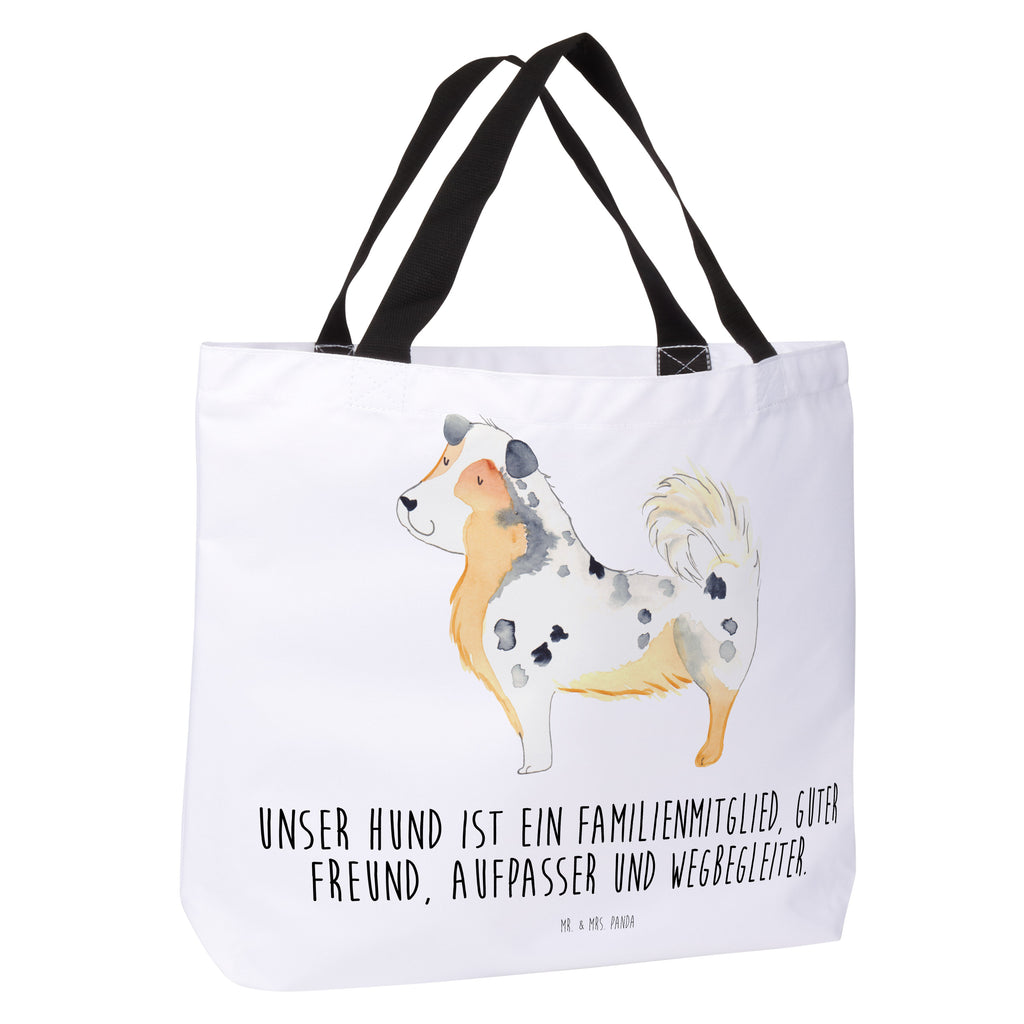 Shopper Australien Shepherd Beutel, Einkaufstasche, Tasche, Strandtasche, Einkaufsbeutel, Shopper, Schultasche, Freizeittasche, Tragebeutel, Schulbeutel, Alltagstasche, Hund, Hundemotiv, Haustier, Hunderasse, Tierliebhaber, Hundebesitzer, Sprüche, Australien Shepherd, Shepherd, Hundeliebe, Familienhund, Spruch