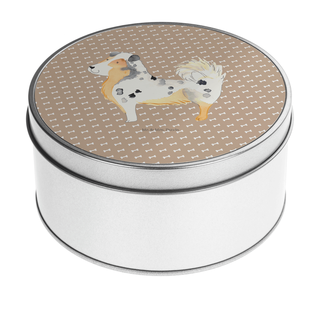 Blechdose rund Australien Shepherd Metalldose, Keksdose, Dose, Vorratsdose, Geschenkbox, Hund, Hundemotiv, Haustier, Hunderasse, Tierliebhaber, Hundebesitzer, Sprüche, Australien Shepherd, Shepherd, Hundeliebe, Familienhund, Spruch
