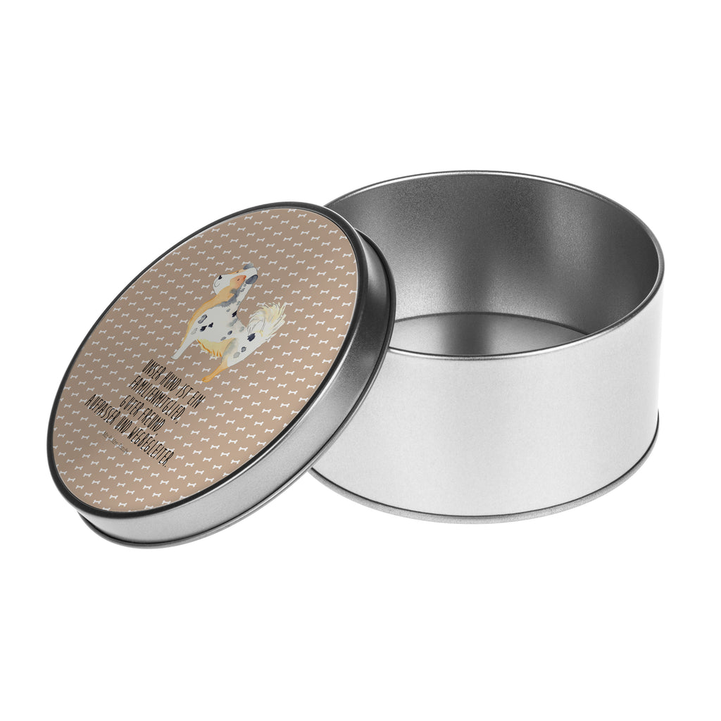 Blechdose rund Australien Shepherd Metalldose, Keksdose, Dose, Vorratsdose, Geschenkbox, Hund, Hundemotiv, Haustier, Hunderasse, Tierliebhaber, Hundebesitzer, Sprüche, Australien Shepherd, Shepherd, Hundeliebe, Familienhund, Spruch