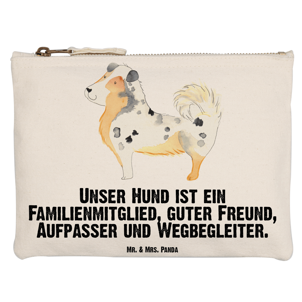 Schminktasche Australien Shepherd Schminktasche, Kosmetiktasche, Kosmetikbeutel, Stiftemäppchen, Etui, Federmappe, Makeup, XXL, Schminketui, Kosmetiketui, Schlamperetui, Hund, Hundemotiv, Haustier, Hunderasse, Tierliebhaber, Hundebesitzer, Sprüche, Australien Shepherd, Shepherd, Hundeliebe, Familienhund, Spruch