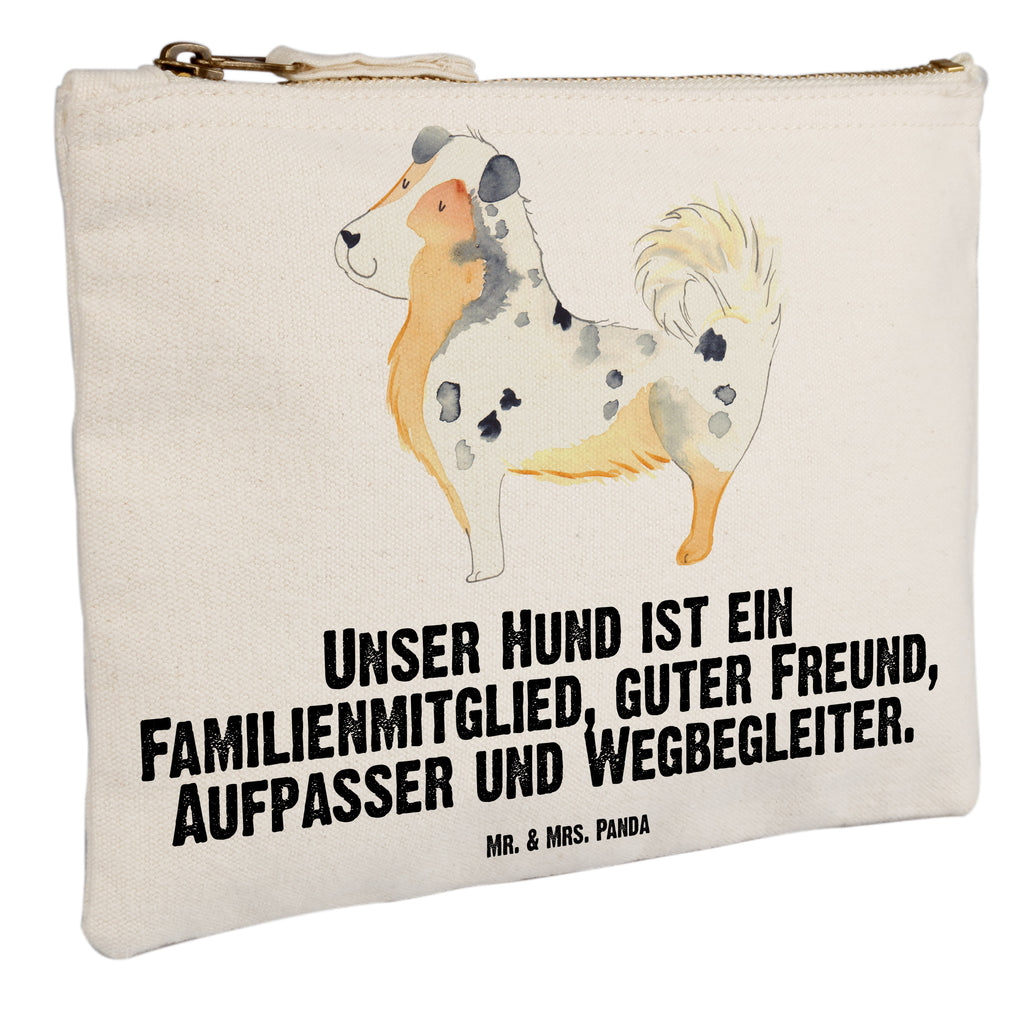 Schminktasche Australien Shepherd Schminktasche, Kosmetiktasche, Kosmetikbeutel, Stiftemäppchen, Etui, Federmappe, Makeup, XXL, Schminketui, Kosmetiketui, Schlamperetui, Hund, Hundemotiv, Haustier, Hunderasse, Tierliebhaber, Hundebesitzer, Sprüche, Australien Shepherd, Shepherd, Hundeliebe, Familienhund, Spruch