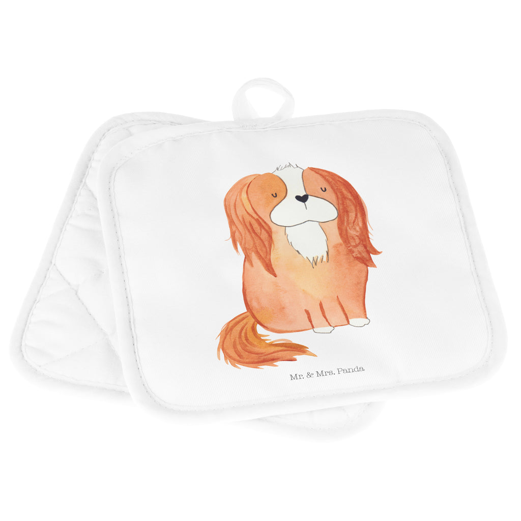 2er Set Topflappen  Cavalier King Charles Spaniel Topflappen, Topfuntersetzer, Ofenhandschuh, Topflappen Set, Topflappen lustig, Topflappen mit Spruch, Hund, Hundemotiv, Haustier, Hunderasse, Tierliebhaber, Hundebesitzer, Sprüche, Cavalier King Charles Spaniel, Cockerspaniel, Spaniel, Spruch, schönster Hund