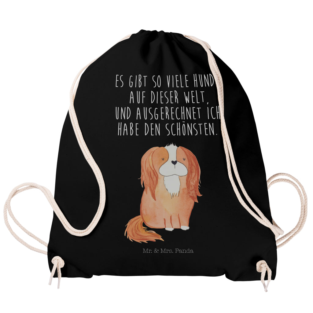 Sportbeutel Cavalier King Charles Spaniel Turnbeutel, Beutel, Sporttasche, Tasche, Stoffbeutel, Hund, Hundemotiv, Haustier, Hunderasse, Tierliebhaber, Hundebesitzer, Sprüche, Cavalier King Charles Spaniel, Cockerspaniel, Spaniel, Spruch, schönster Hund