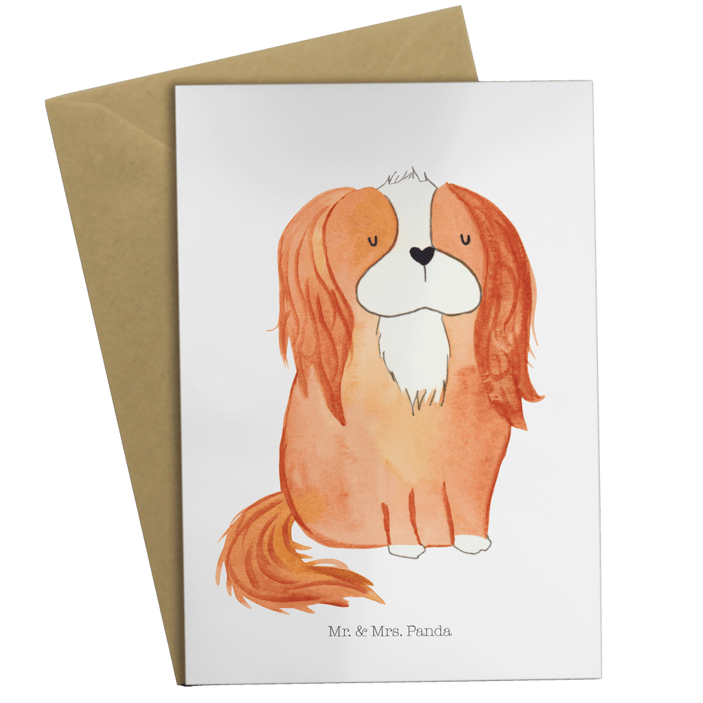 Grußkarte Cavalier King Charles Spaniel Klappkarte, Einladungskarte, Glückwunschkarte, Hochzeitskarte, Geburtstagskarte, Karte, Hund, Hundemotiv, Haustier, Hunderasse, Tierliebhaber, Hundebesitzer, Sprüche, Cavalier King Charles Spaniel, Cockerspaniel, Spaniel, Spruch, schönster Hund