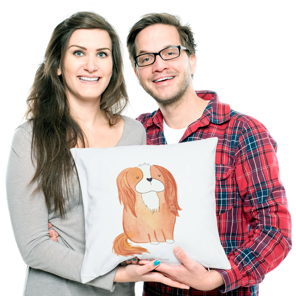 40x40 Kissen Cavalier King Charles Spaniel Kissenhülle, Kopfkissen, Sofakissen, Dekokissen, Motivkissen, Hund, Hundemotiv, Haustier, Hunderasse, Tierliebhaber, Hundebesitzer, Sprüche, Cavalier King Charles Spaniel, Cockerspaniel, Spaniel, Spruch, schönster Hund