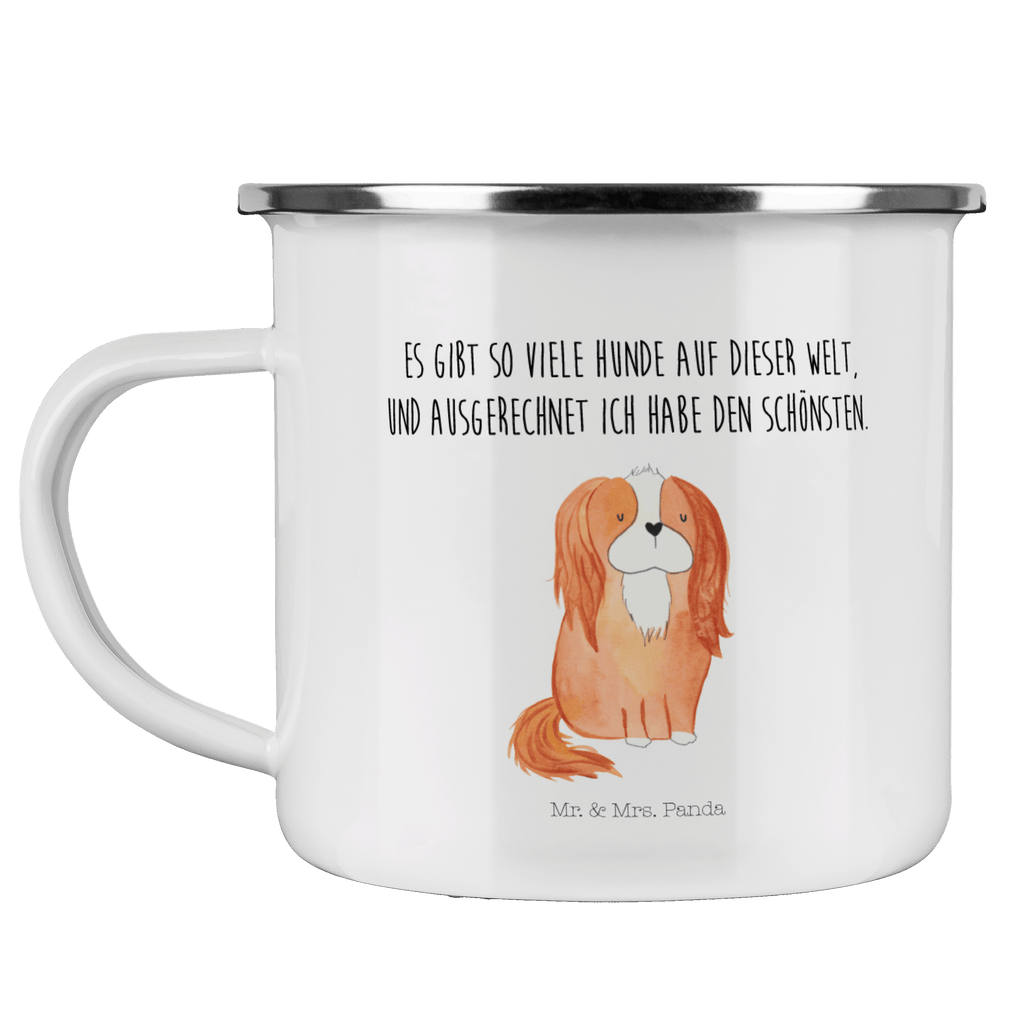 Camping Emaille Tasse Cavalier King Charles Spaniel Campingtasse, Trinkbecher, Metalltasse, Outdoor Tasse, Emaille Trinkbecher, Blechtasse Outdoor, Emaille Campingbecher, Edelstahl Trinkbecher, Metalltasse für Camping, Kaffee Blechtasse, Camping Tasse Metall, Hund, Hundemotiv, Haustier, Hunderasse, Tierliebhaber, Hundebesitzer, Sprüche, Cavalier King Charles Spaniel, Cockerspaniel, Spaniel, Spruch, schönster Hund
