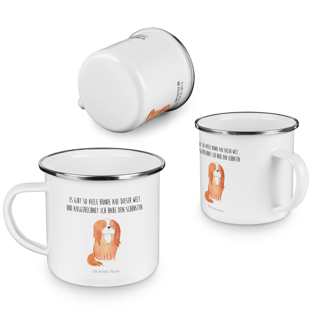 Camping Emaille Tasse Cavalier King Charles Spaniel Campingtasse, Trinkbecher, Metalltasse, Outdoor Tasse, Emaille Trinkbecher, Blechtasse Outdoor, Emaille Campingbecher, Edelstahl Trinkbecher, Metalltasse für Camping, Kaffee Blechtasse, Camping Tasse Metall, Hund, Hundemotiv, Haustier, Hunderasse, Tierliebhaber, Hundebesitzer, Sprüche, Cavalier King Charles Spaniel, Cockerspaniel, Spaniel, Spruch, schönster Hund
