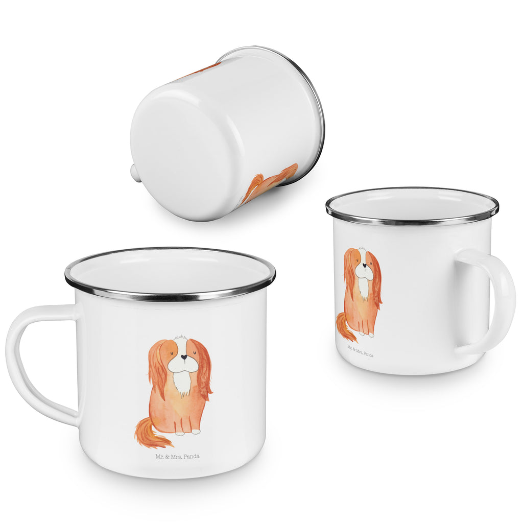 Camping Emaille Tasse Cavalier King Charles Spaniel Campingtasse, Trinkbecher, Metalltasse, Outdoor Tasse, Emaille Trinkbecher, Blechtasse Outdoor, Emaille Campingbecher, Edelstahl Trinkbecher, Metalltasse für Camping, Kaffee Blechtasse, Camping Tasse Metall, Hund, Hundemotiv, Haustier, Hunderasse, Tierliebhaber, Hundebesitzer, Sprüche, Cavalier King Charles Spaniel, Cockerspaniel, Spaniel, Spruch, schönster Hund