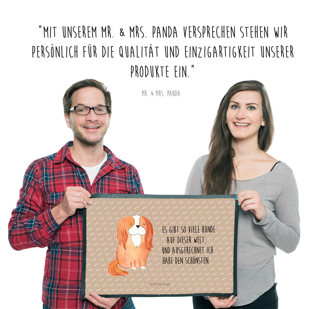 Fußmatte Cavalier King Charles Spaniel Cavalier King Charles Spaniel, Hund, Cockerspaniel, Spaniel, Spruch, Sprüche, schönster Hund Türvorleger, Schmutzmatte, Fußabtreter, Matte, Schmutzfänger, Fußabstreifer, Schmutzfangmatte, Türmatte, Motivfußmatte,  Haustürmatte, Vorleger  Hund, Hundemotiv, Haustier, Hunderasse, Tierliebhaber, Hundebesitzer, Sprüche