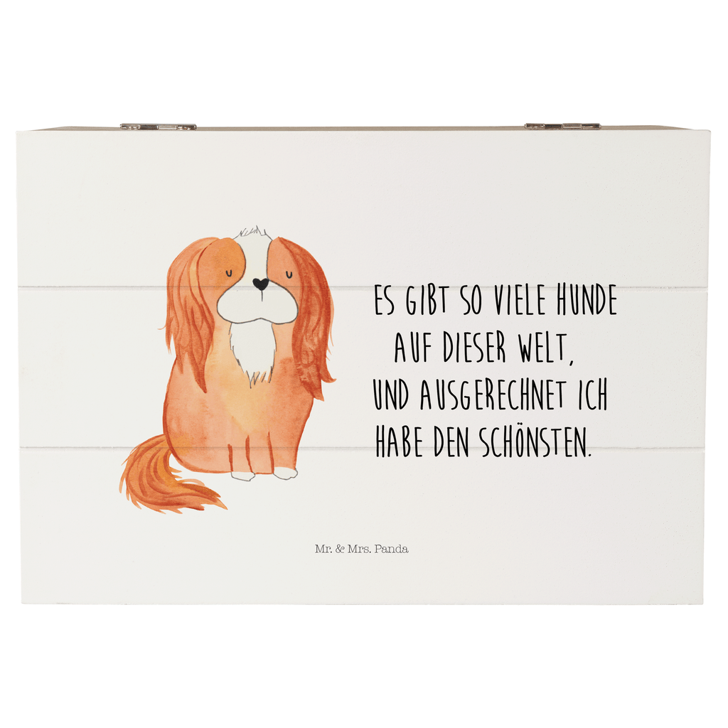 Holzkiste Cavalier King Charles Spaniel Holzkiste, Kiste, Schatzkiste, Truhe, Schatulle, XXL, Erinnerungsbox, Erinnerungskiste, Dekokiste, Aufbewahrungsbox, Hund, Hundemotiv, Haustier, Hunderasse, Tierliebhaber, Hundebesitzer, Sprüche, Cavalier King Charles Spaniel, Cockerspaniel, Spaniel, Spruch, schönster Hund