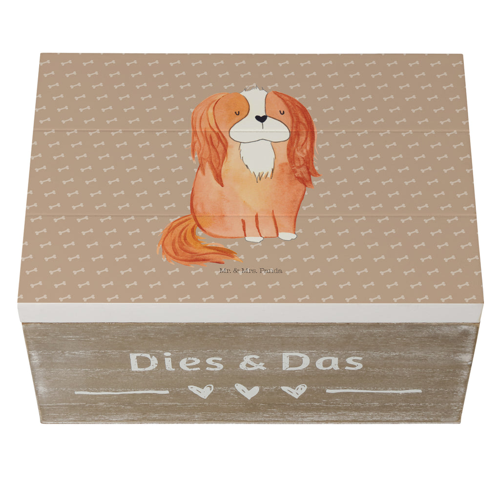 Holzkiste Cavalier King Charles Spaniel Holzkiste, Kiste, Schatzkiste, Truhe, Schatulle, XXL, Erinnerungsbox, Erinnerungskiste, Dekokiste, Aufbewahrungsbox, Hund, Hundemotiv, Haustier, Hunderasse, Tierliebhaber, Hundebesitzer, Sprüche, Cavalier King Charles Spaniel, Cockerspaniel, Spaniel, Spruch, schönster Hund