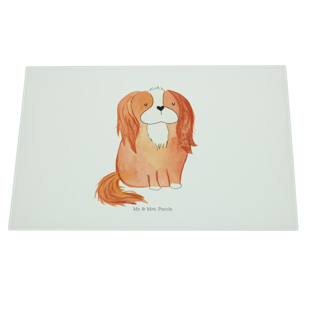 XL Glas Schneidbrett Cavalier King Charles Spaniel Glasschneidebrett, Schneidebrett, Frühstücksbrett, Küche, Hund, Hundemotiv, Haustier, Hunderasse, Tierliebhaber, Hundebesitzer, Sprüche, Cavalier King Charles Spaniel, Cockerspaniel, Spaniel, Spruch, schönster Hund