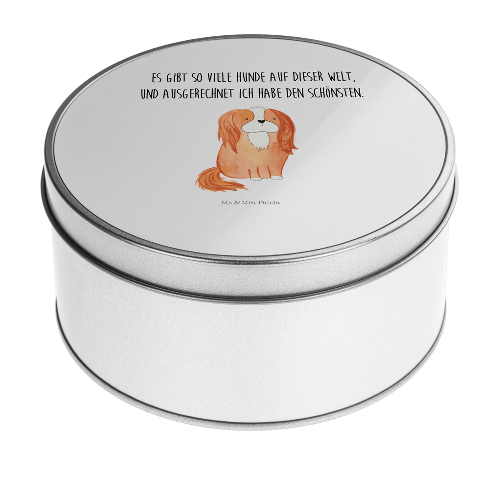 Blechdose rund Cavalier King Charles Spaniel Metalldose, Keksdose, Dose, Vorratsdose, Geschenkbox, Hund, Hundemotiv, Haustier, Hunderasse, Tierliebhaber, Hundebesitzer, Sprüche, Cavalier King Charles Spaniel, Cockerspaniel, Spaniel, Spruch, schönster Hund