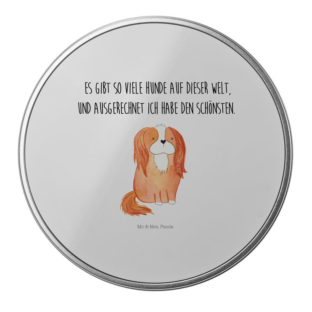 Blechdose rund Cavalier King Charles Spaniel Metalldose, Keksdose, Dose, Vorratsdose, Geschenkbox, Hund, Hundemotiv, Haustier, Hunderasse, Tierliebhaber, Hundebesitzer, Sprüche, Cavalier King Charles Spaniel, Cockerspaniel, Spaniel, Spruch, schönster Hund