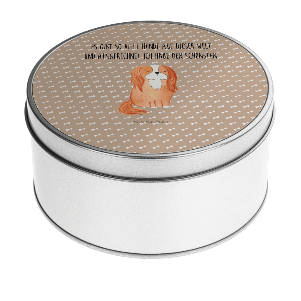 Blechdose rund Cavalier King Charles Spaniel Metalldose, Keksdose, Dose, Vorratsdose, Geschenkbox, Hund, Hundemotiv, Haustier, Hunderasse, Tierliebhaber, Hundebesitzer, Sprüche, Cavalier King Charles Spaniel, Cockerspaniel, Spaniel, Spruch, schönster Hund