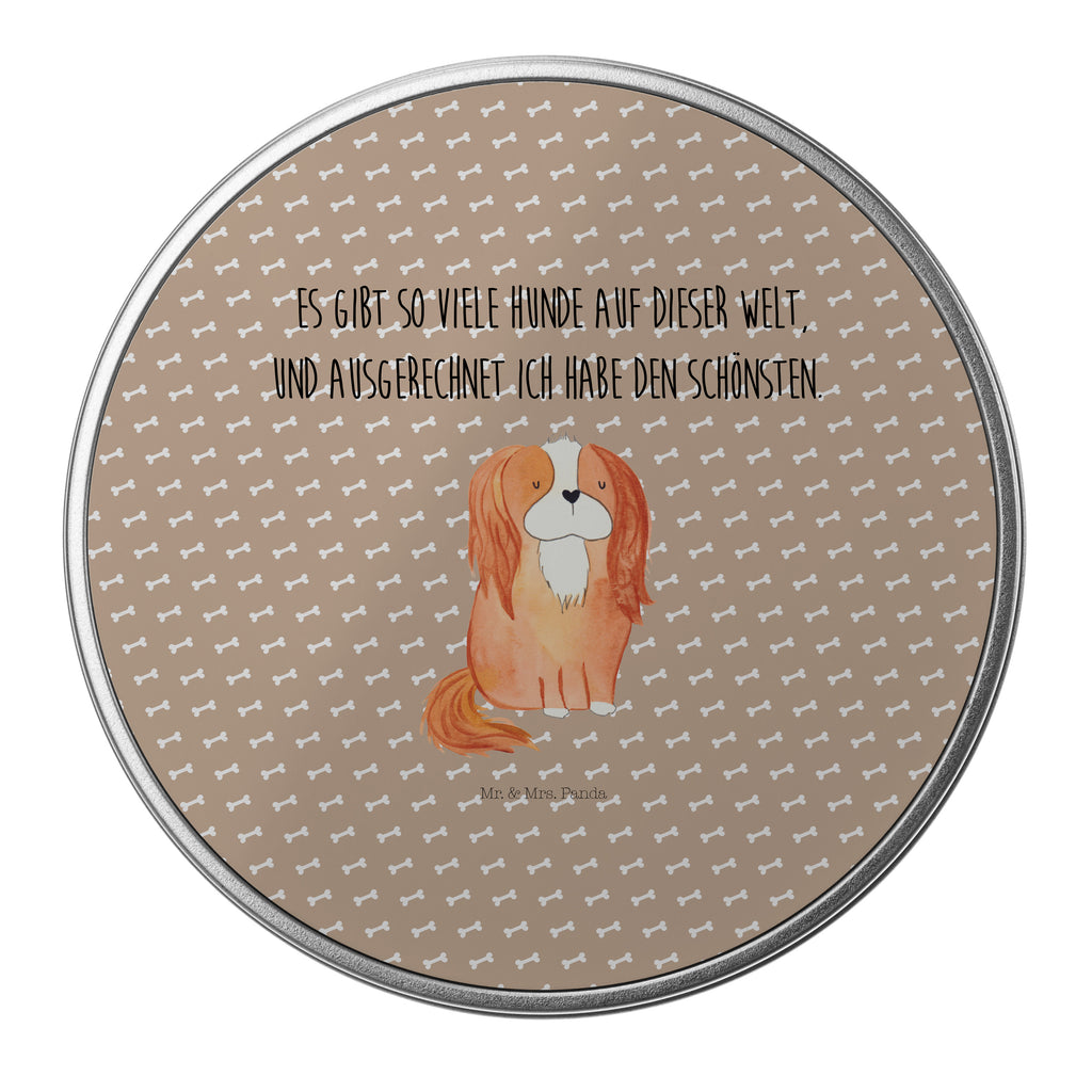 Blechdose rund Cavalier King Charles Spaniel Metalldose, Keksdose, Dose, Vorratsdose, Geschenkbox, Hund, Hundemotiv, Haustier, Hunderasse, Tierliebhaber, Hundebesitzer, Sprüche, Cavalier King Charles Spaniel, Cockerspaniel, Spaniel, Spruch, schönster Hund