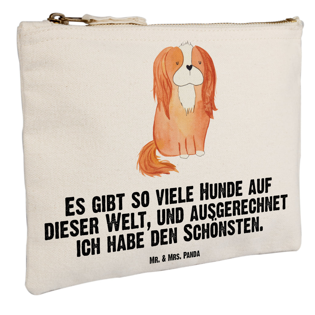 Schminktasche Cavalier King Charles Spaniel Schminktasche, Kosmetiktasche, Kosmetikbeutel, Stiftemäppchen, Etui, Federmappe, Makeup, XXL, Schminketui, Kosmetiketui, Schlamperetui, Hund, Hundemotiv, Haustier, Hunderasse, Tierliebhaber, Hundebesitzer, Sprüche, Cavalier King Charles Spaniel, Cockerspaniel, Spaniel, Spruch, schönster Hund